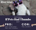 If Pets Had Thumbs Day