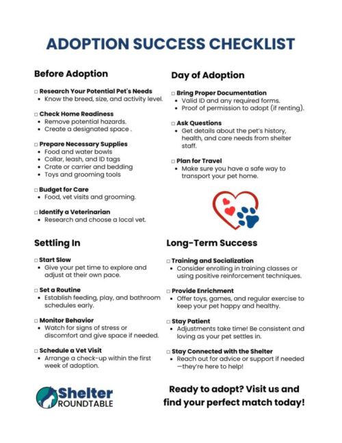 adoption success checklist