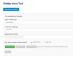 shelter voice tool