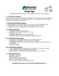 foster tips handout